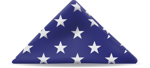 Folded U. S. Flag