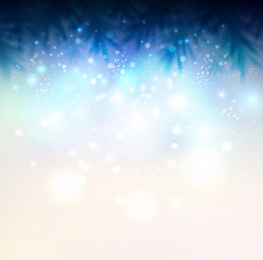 Obraz premium background with fir-tree