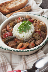 Pork and okra gumbo