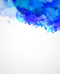 Obraz premium Abstract artistic watercolor blots