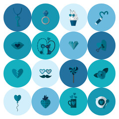 Happy Valentines Day Icons