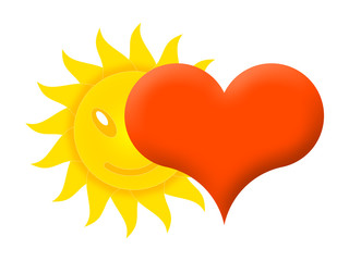 Sun and heart