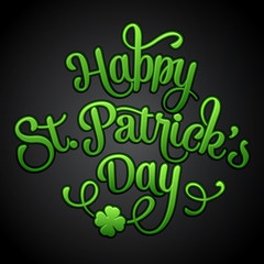 Typographic Saint Patrick's Day Greeting Card