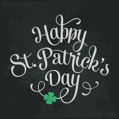 Typographic Saint Patrick's Day Greeting Card