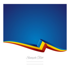 Romania flag background vector