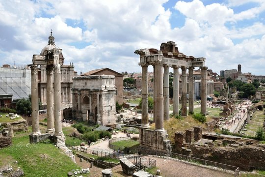 Tempel des Saturn - Forum Romanum - Rom - Italien