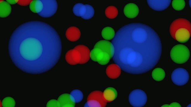 animation of moving colorful circles