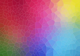 Poster Colorful abstract background with voronoi shapes © igor_shmel