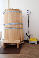 Obraz na płótnie Canvas Mini sauna - Cedar barrel