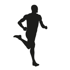 Vector runner silhouette