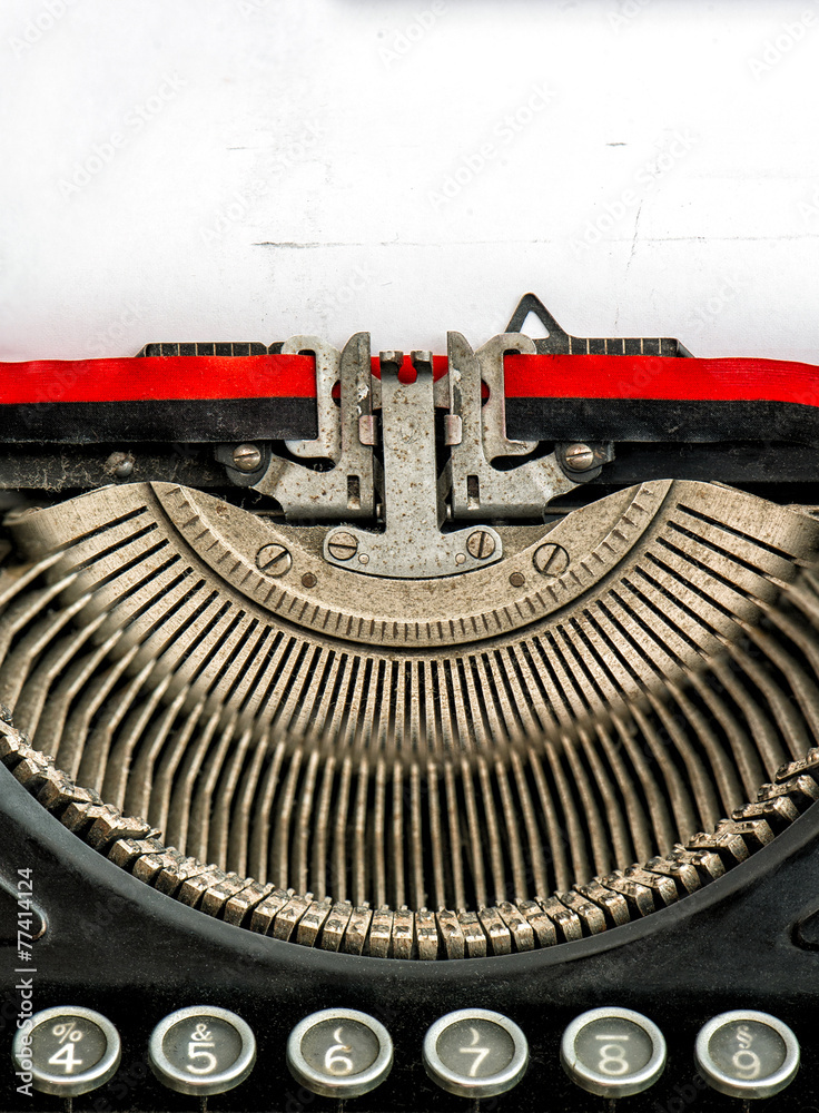 Fototapete old typewriter with space for your text