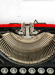 old typewriter with space for your text