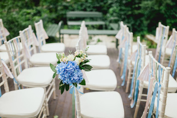 chairs from wedding ceremony