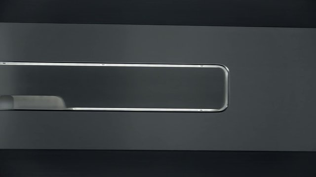Black sliding door handle