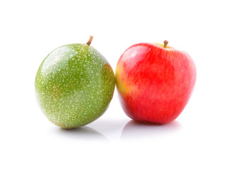 apple and passion fruits