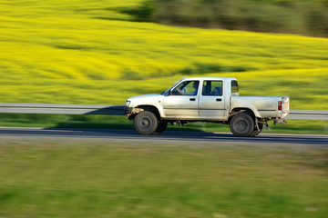 car on a road