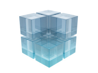 glass cubes