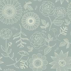 elegant floral seamless pattern
