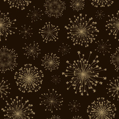 seamless radial flower pattern