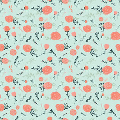 graceful seamless floral pattern