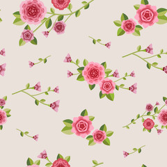 graceful seamless floral pattern