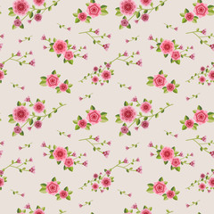 graceful seamless floral pattern