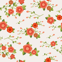 graceful seamless floral pattern