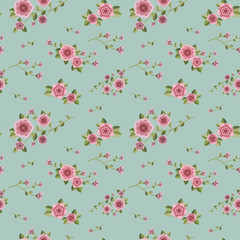 graceful seamless floral pattern