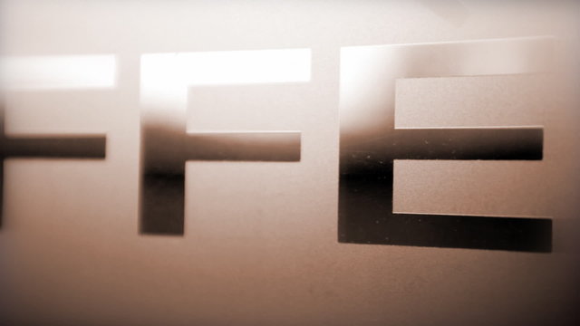 Close up of text 'Caffee' with camera movement