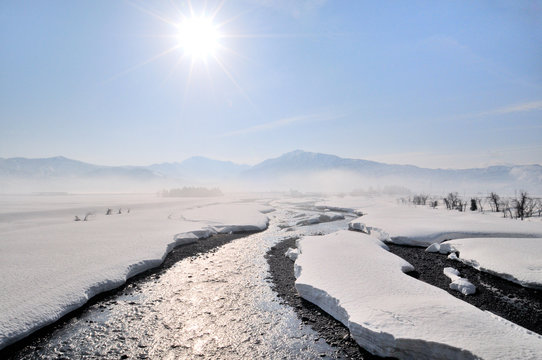 魚沼の雪景色