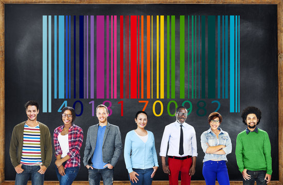 Bar Code Digital Purchasing Item Goods Concept