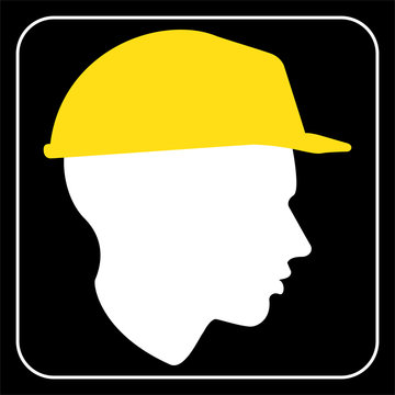 Worker sign - Construction Site, vector