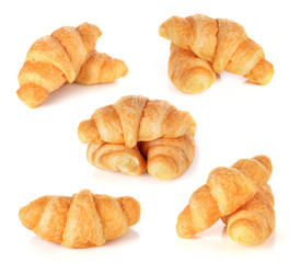 croissant on white background