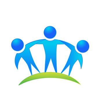 Team people business logo vector