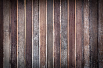 Old striped wooden wall texture as background