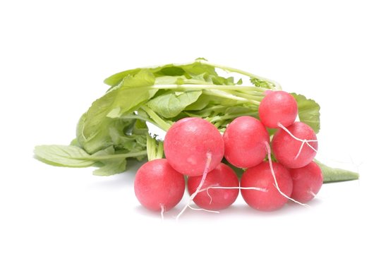 Fresh radish isolated on white