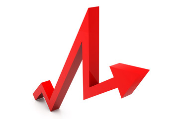 Business growth arrow