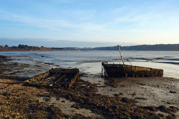 Épaves sur la rivière Auray