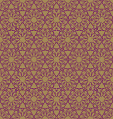 Abstract geometric spirograph pattern