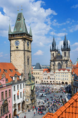 Fototapeta premium Rynek Starego Miasta w Pradze (UNESCO), Republika Czeska