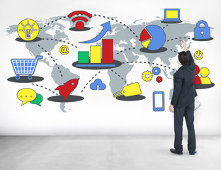 Marketing Global Business Growth Commercial Media Concept