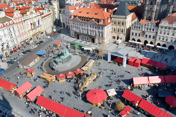 Prague Easter market, Old Town Square, Prague, Czech republic