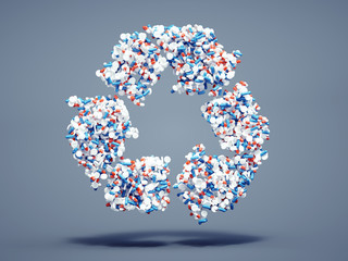 Pills recycle symbol