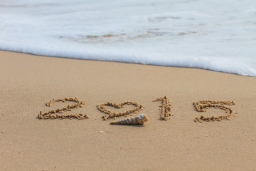 2015 write on sand beach