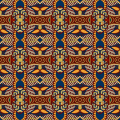 seamless geometry vintage pattern, ethnic style