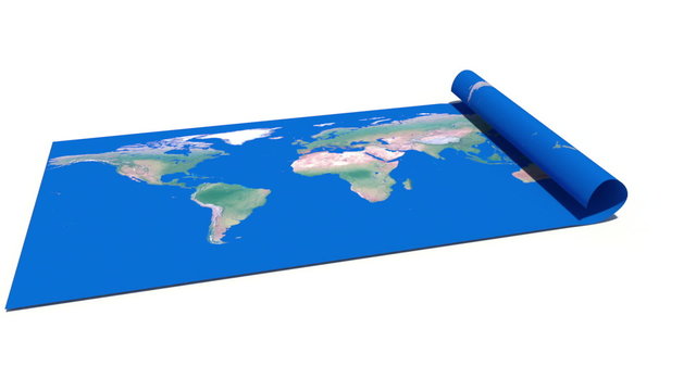 Paper World Map
