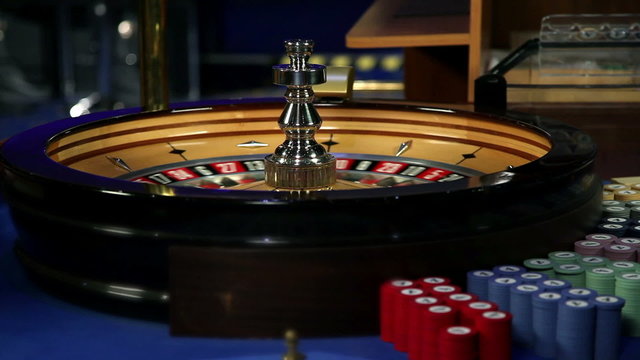 Spinnig roulette in casino