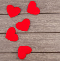 Fototapeta premium Red hearts