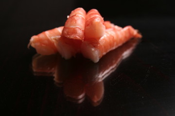 tasty sushi and sashimi