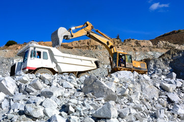 Machinery for mining.
